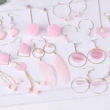 Новинка, 1 комплект, 10 пар, классические милые серьги с подвеской, для женщин и девочек, милые, для детей, милые, вечерние, подарки, креативные, сделай сам, материал, посылка