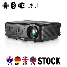 CAIWEI Android Wifi LCD Projector Bluetooth Home Theater Wireless Sync Proyector 1080P Movie Video Game USB VGA HDMI Smartphone