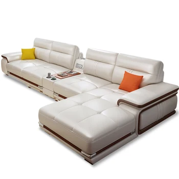 

ON SALE Popular Living Room Furniture Italian Top Grain Leather Sofa Sets