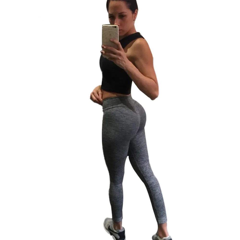 ① CHRLEISURE 11 Цветов Талия Женщины Бег Леггинсы Yoga Брюки Женщины Фитнес Леггинсы Талии Yoga Колгот ①
