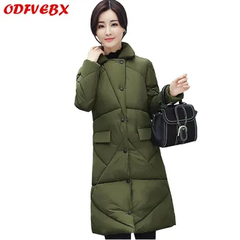 

Fashion plus size women's cotton jacket single-breasted 2020 winter cotton jacket Female new slim thin cotton coat tide ODFVEBX