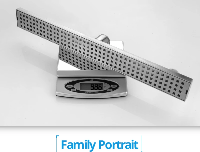 hm Anti-odor Bathtub Shower Drainer Strainer 60cm 304 Stainless Steel Gravity Flushing Deodorization Type Square Floor Drain (24)