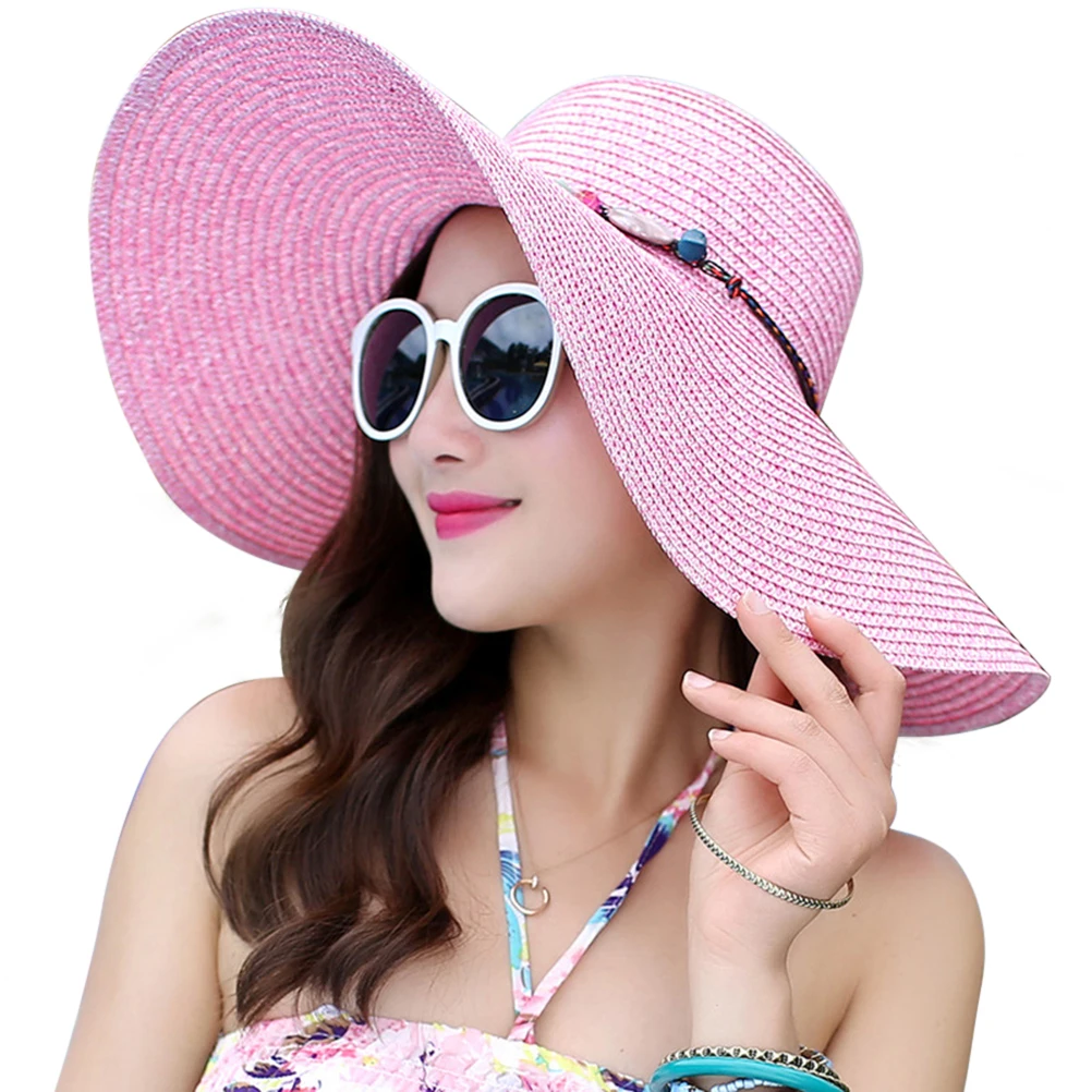 Для женщин широкая шляпа летняя пляжная шляпа соломенная шляпка широкополые шляпы