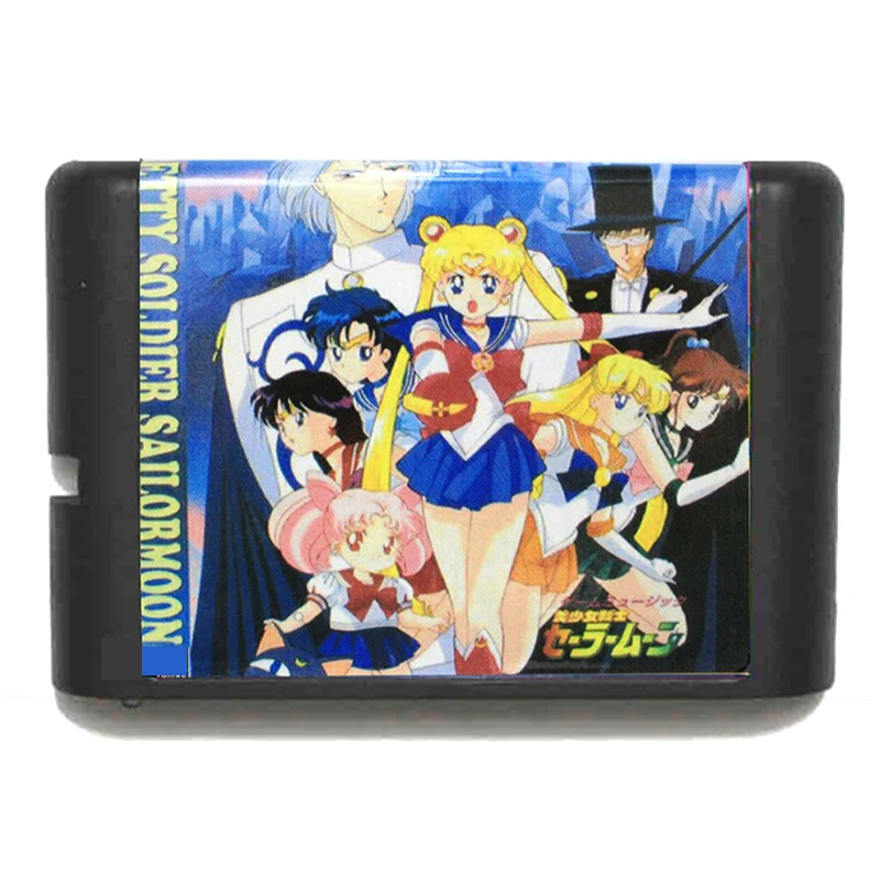 

Pretty Soldier Sailor Moon for 16 bit Sega MD Game Card for Mega Drive for Genesis Video Console