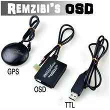 FPV Remzibi OSD+ gps, APM/MWC/ARKBIRD/Rabbit/пиратский кабель TTL модуль
