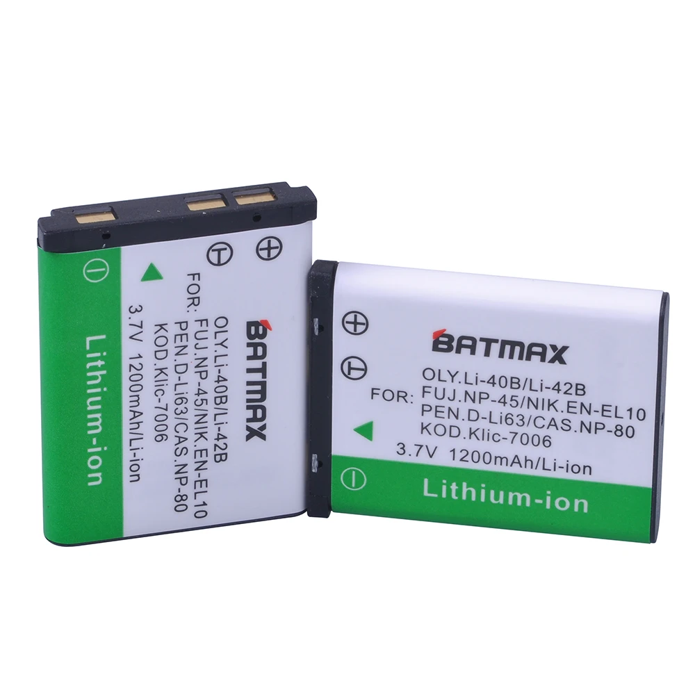 Bateria Para Olympus Li-40b Fuji Np-45 Nik En-el10 Li-42b Bateria Para Olympus Li-40b Fuji Np-45 Nik En-el10 Li-42b