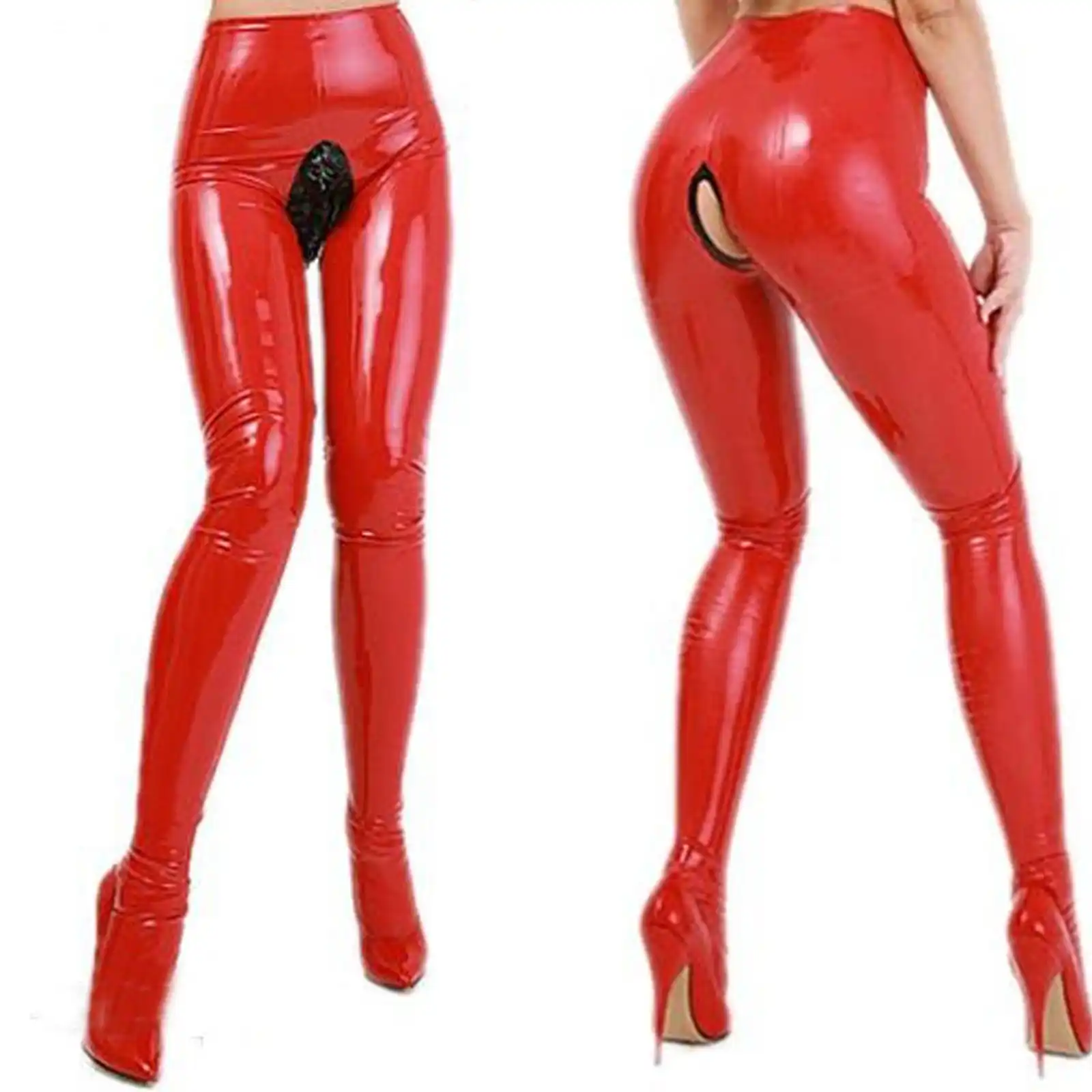 ラテックスゴム女性のセクシーなスタイリッシュなバンディングタイトなズボンハンサムパンツ Xxs Xxl Zentai Aliexpress