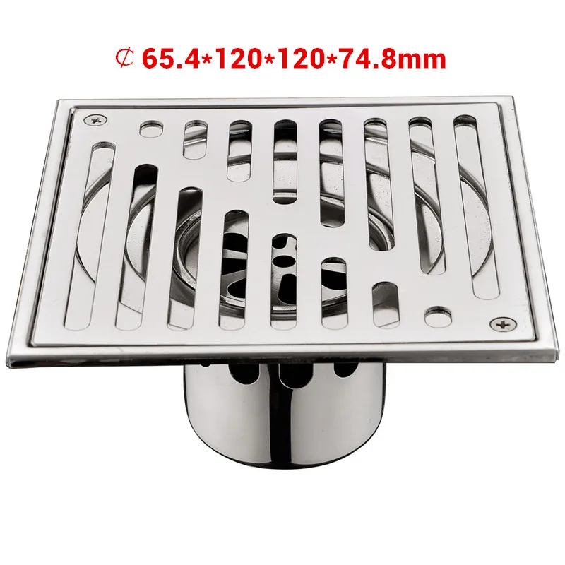 Bangnolux SUS 304 Stainless Steel Square Shower Grate Waste Tile Insert Square Floor Waste Grates Bathroom Drains Drain Strainer drain filter floor drain filter shower drain cover floor drain shower drain drain strainer