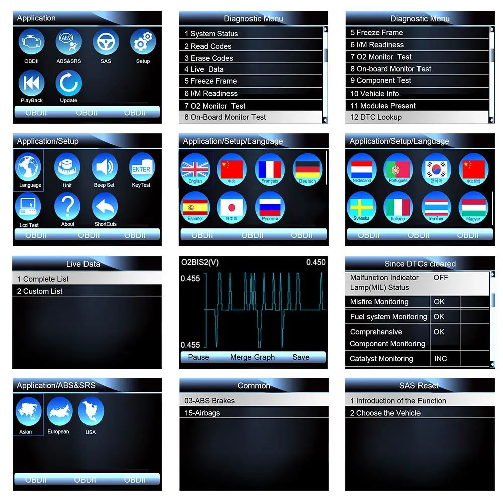 SRS airbag system monitors SRS airbag system monitors