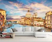 

3d wallpaper custom photo mural European water city Venice scenery 3d wall murals wallpaper for walls living room home decor