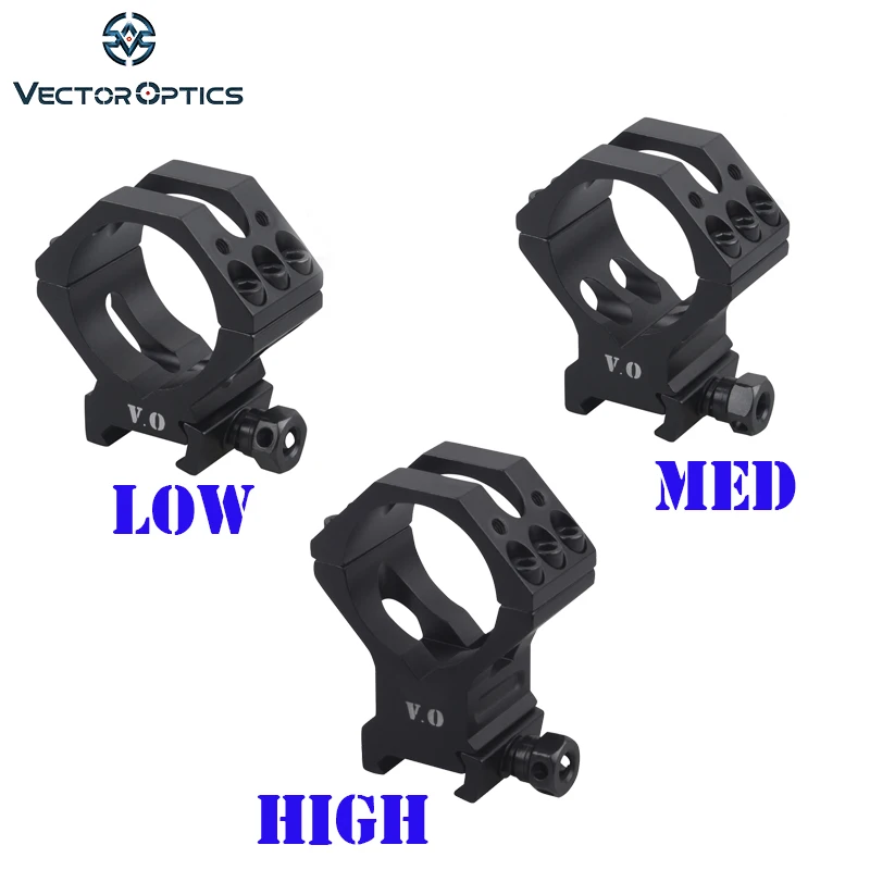 Vector Optics 34mm 35mm Tactical Low Medium High Picatinny Rifle Scope