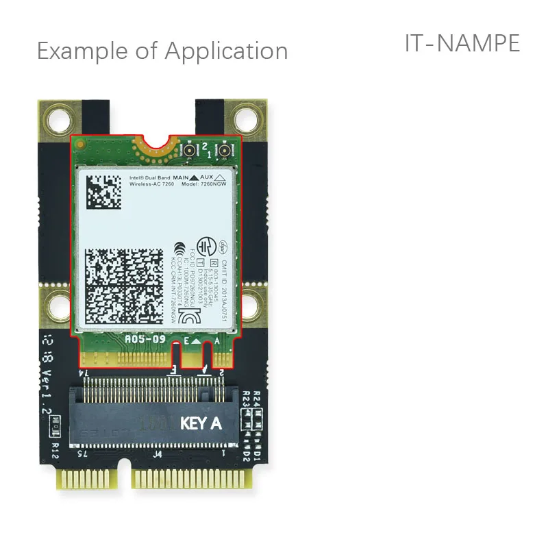 NGFF M.2 ключ E ключ A WiFi Bluetooth карта для мини PCIe мини конвертер PCI-E адаптер для Intel 8265 7260 9260 3160 Killer 1535