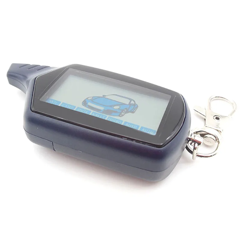 

2-way B6 Lcd Remote Control Key Fob Chain keychain for Vehicle Security Starline B6 Two Way Car Alarm System free shipping