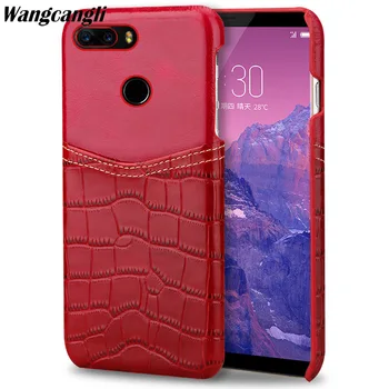 

New Half pack case For Nubia Z17 case Insert card phone case Crocodile pattern and wax leather mixed color mobile phone cover