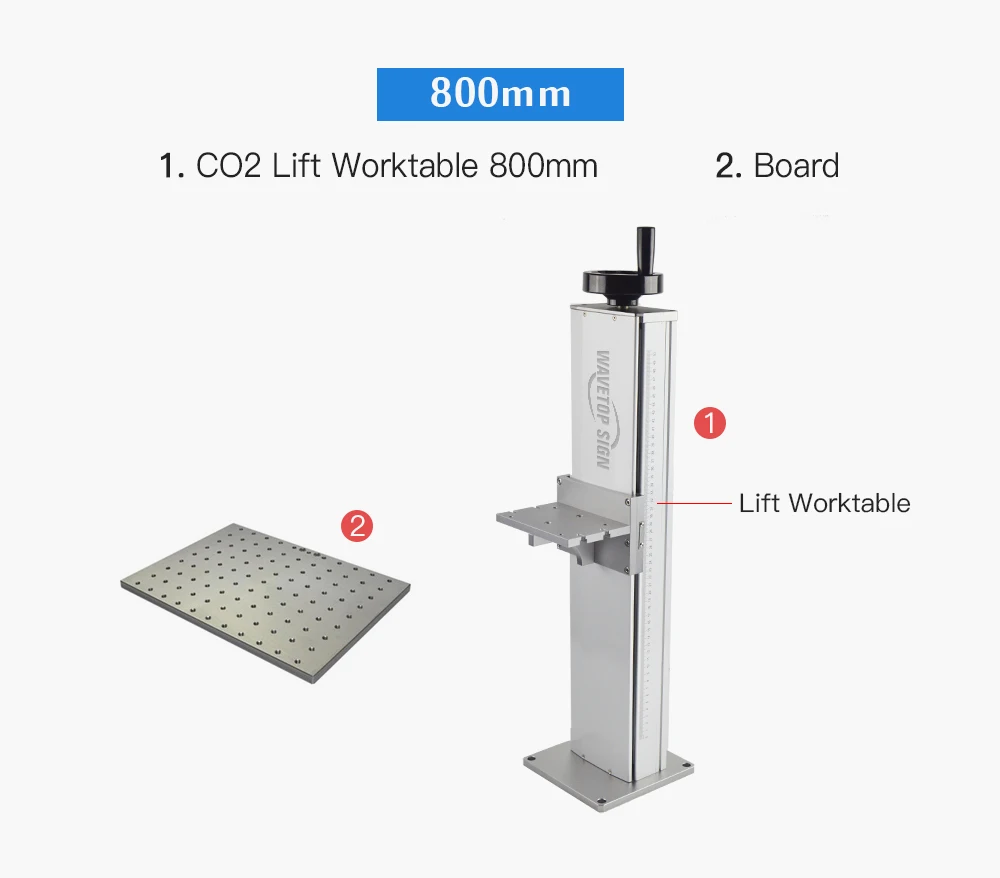 WaveTopSign CO2 лазерный маркировщик путь+ лифт Wortable+ пластина использовать для CO2 лазер/волоконный станок для лазерной гравировки