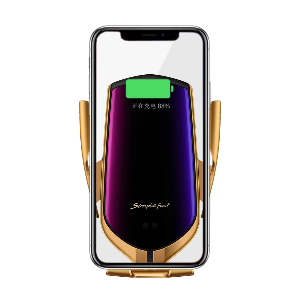 Автомобильное беспроводное зарядное устройство для iPhone XS XR XSMax 10 Вт быстрая
