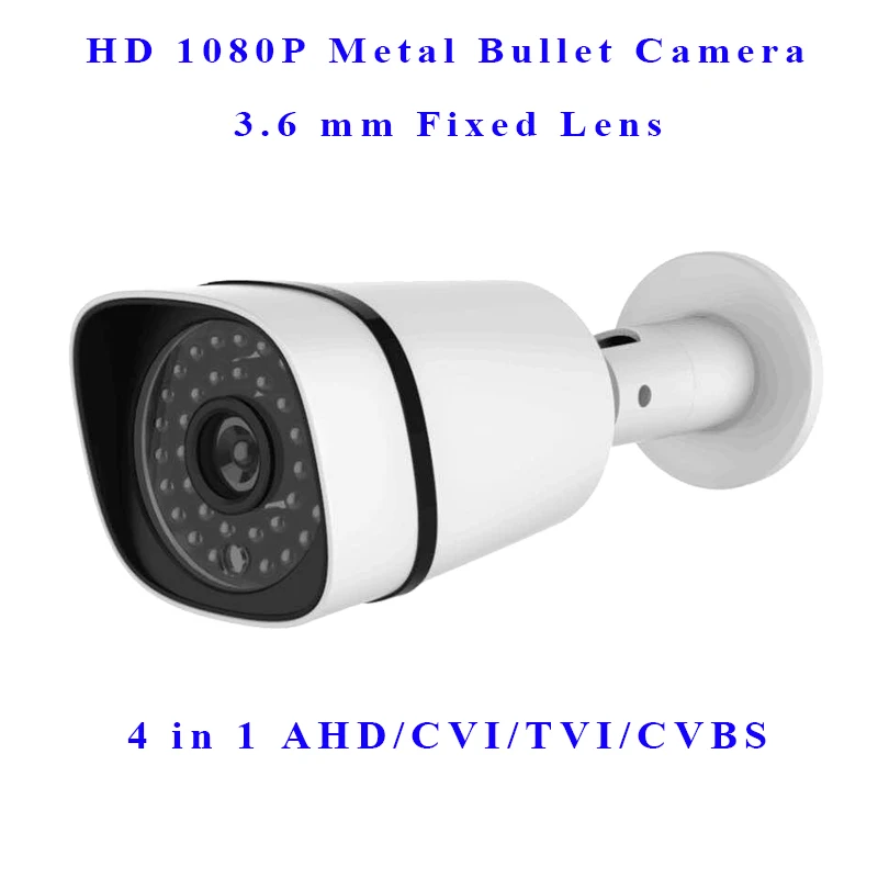 

CCTV Camera 1080P AHD Camera Waterproof Bullet support 3.6mm fixed lens 4 in 1 motion detection night Vision for Security Camera