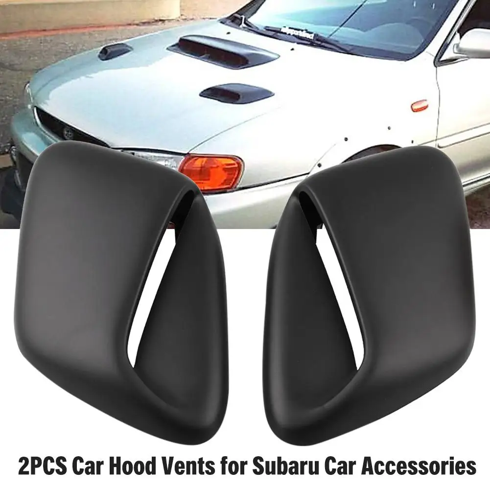

2PCS Car Hood Vents For Subaru Car Air Intake Flow Vent Fender Decorative Stickers Side Auto Air Flow Vents Covers Decals
