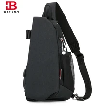 BALANG 2019 Novo Saco Do Mensageiro Dos Homens de Moda À Prova D’ Água Multiuso Pacote Peito Sling Saco Crossbody Sacos De Ombro para Homens Casuais