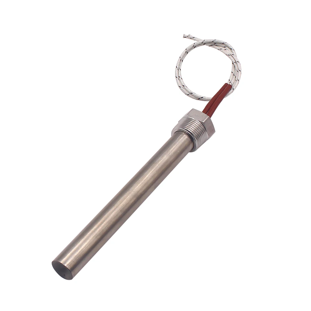 240v 1500w All Stainless Steel Cartridge Heater Element Tubular Heating Rod with 3/4" NPT Thread