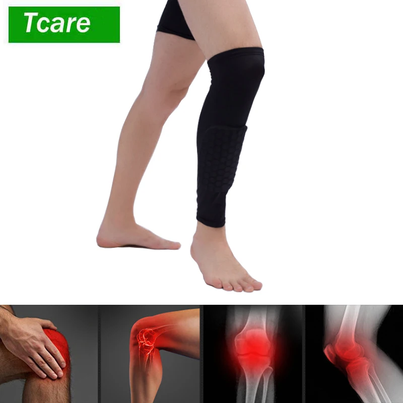 

1Pcs Heath Care Protecting Leg Support Brace Pads Honeycomb Compression Calf Sleeve Protector Gear Knee Pads Crashproof Antislip