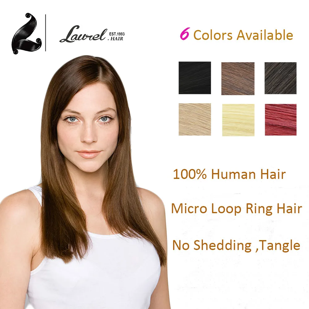 Micro Loop Ring font b Hair b font Extension Remy font b Straight b font 16