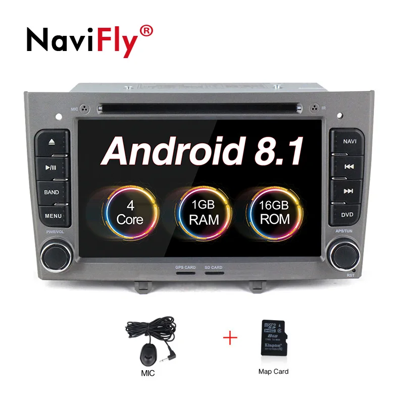 Android 8,0 четырехъядерный автомобильный dvd-плеер gps Navi для peugeot 408 для peugeot 308 308SW аудио Радио стерео головное устройство - Цвет: Car dvd G