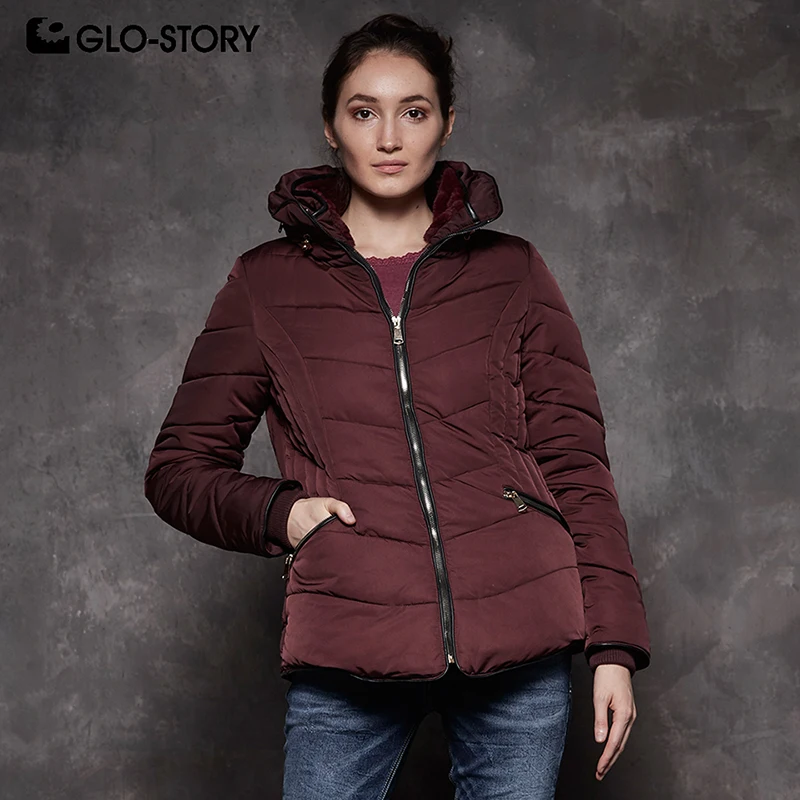 6713 Manteaux Solide Col Épais Laine Fermeture Femme Femelle pink Red Jacketds D'hiver Parkas Doublure Yellow Chaud Stand Wma story dark 2018 Glo Casual Éclair xwOnfHA