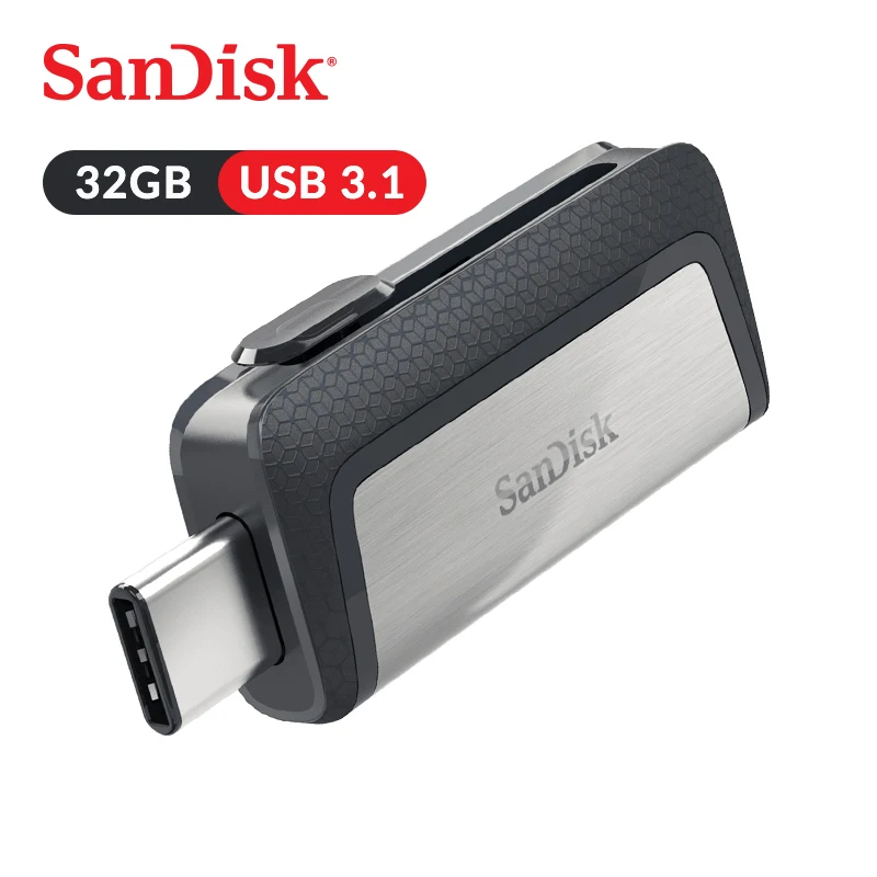 SanDisk USB флэш-накопитель Ultra Dual USB 3,1 Stick тип-c и тип-a инструменты для наращивания волос 150 м/с флеш-диск 32 Гб для смартфон стандарта OTG