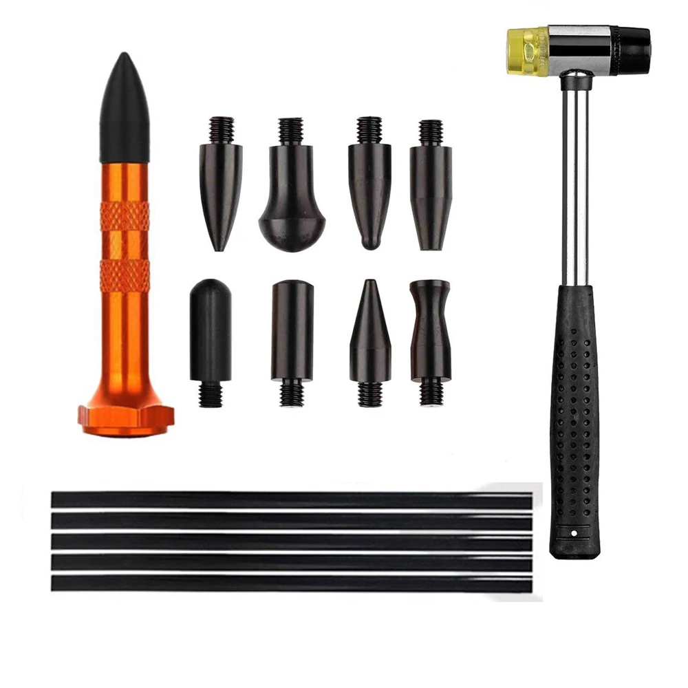 WHDZ Auto Repair Dent Removal PDR Tools Rubber Hammer with 5pcs PDR Hot