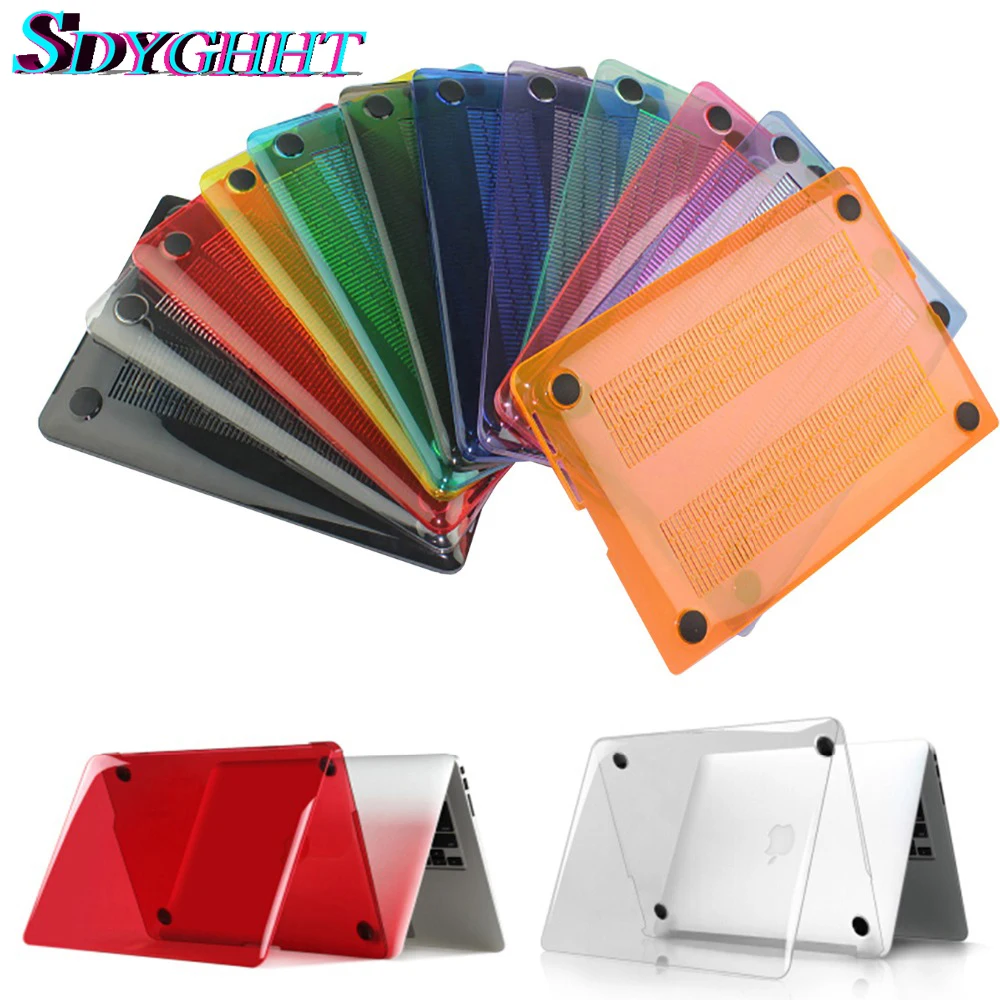 

SDYGHHT-NEW Crystal case For apple MacBook New Air 13 A1932 Pro Retina 11 12 13 15 for New Pro 13 15 inch with Touch Bar