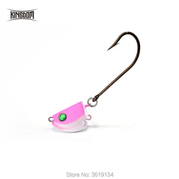

Kingdom Fishing Lure Jig Head hooks 2pcs/lot 7g 10.5g 14g Carbon Steel Fishhook Can Be Used With Soft Baits Fishing Tackle Hook