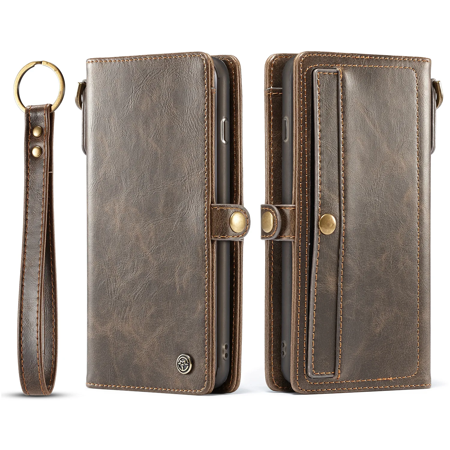 Fashion Wallet Case For iPhone Xs Max XR with Strap