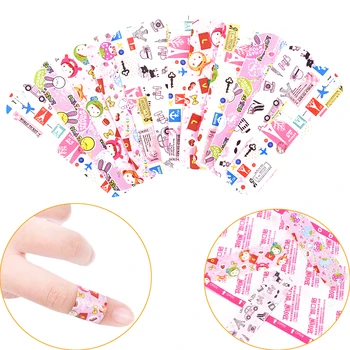 

50PCs Children Skin Care Cartoon Band Aid Hemostasis Adhesive Bandages Waterproof Breathable First Aid Emergency Kit For Kids