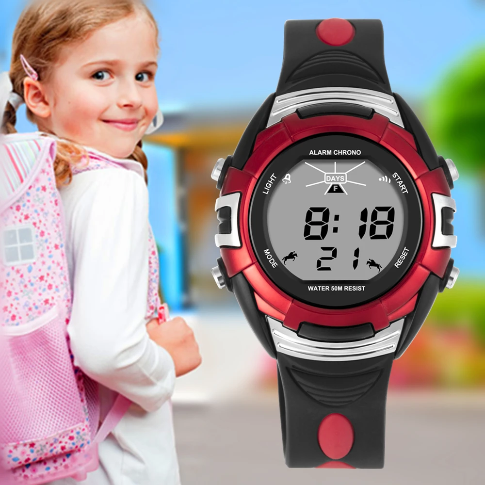 Buy POPART Kids Watches 7 Colored Light Stopwatch