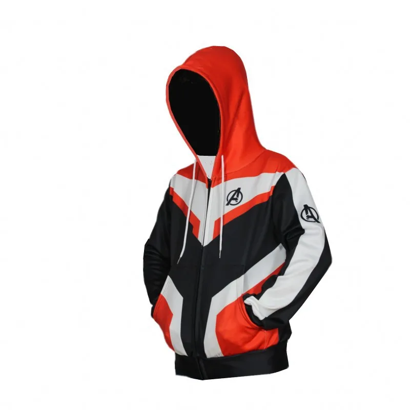 Avengers Endgame Quantum warfare Cosplay Costume 3D Printing zipper Sweatshirts Hooded fashion Men and women Anime jacket