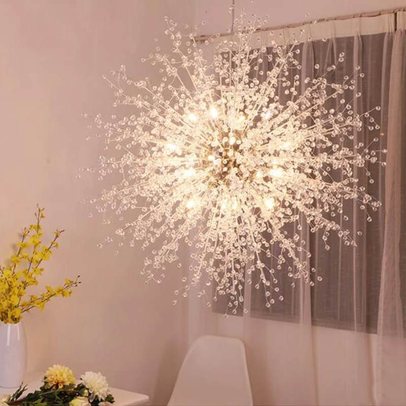 Manggic Acrylic Decoration Bulb Led Fancy Lamp Modern Style Bedroom Fitting Pendant Ceiling Light Living Room Chandelie
