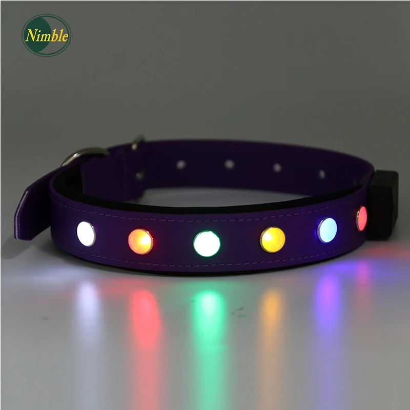 Buy NIMBLE LED Pet Dog Collar Safety Flashing PVC