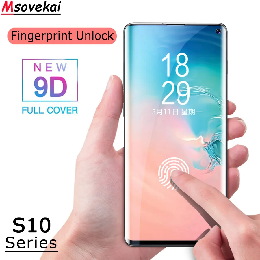 9D изогнутое защитное стекло на весь экран для samsung Galaxy S10 S10 Plus пленка для samsung Galaxy S10e Lite закаленное стекло