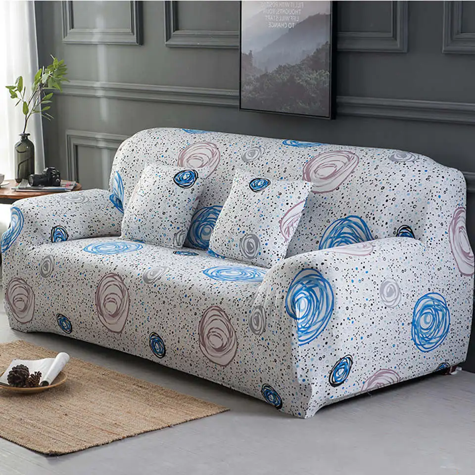 Стрейч диванные покрывала с принтами диванные покрывала для Гостиная евро чехлы для диванов Универсальный Эластичный секционный угловой диван крышка - Цвет: 9