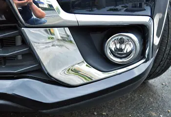

4pcs Front Fog Light Eyelid Round Ring Cover Trim For Mitsubishi ASX 2016 2017