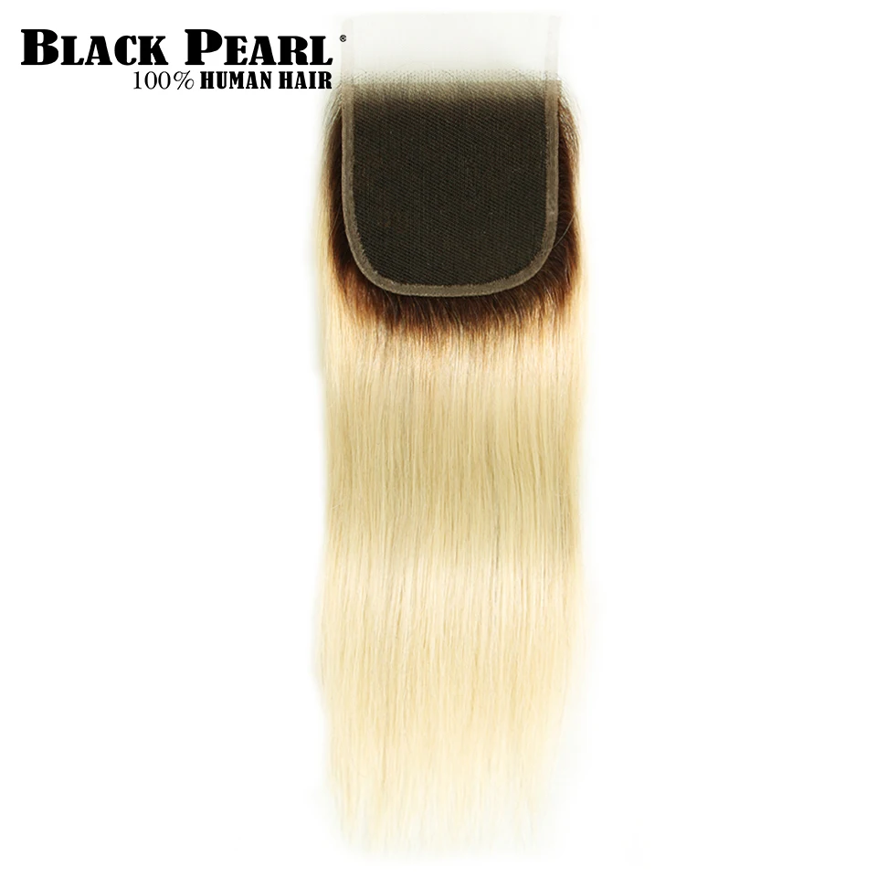 Black Pearl Ombre Bundles With Closure Peruvian Straight Hair 613 Honey Blonde Bundles With Closure Remy 613 Hair Extensions