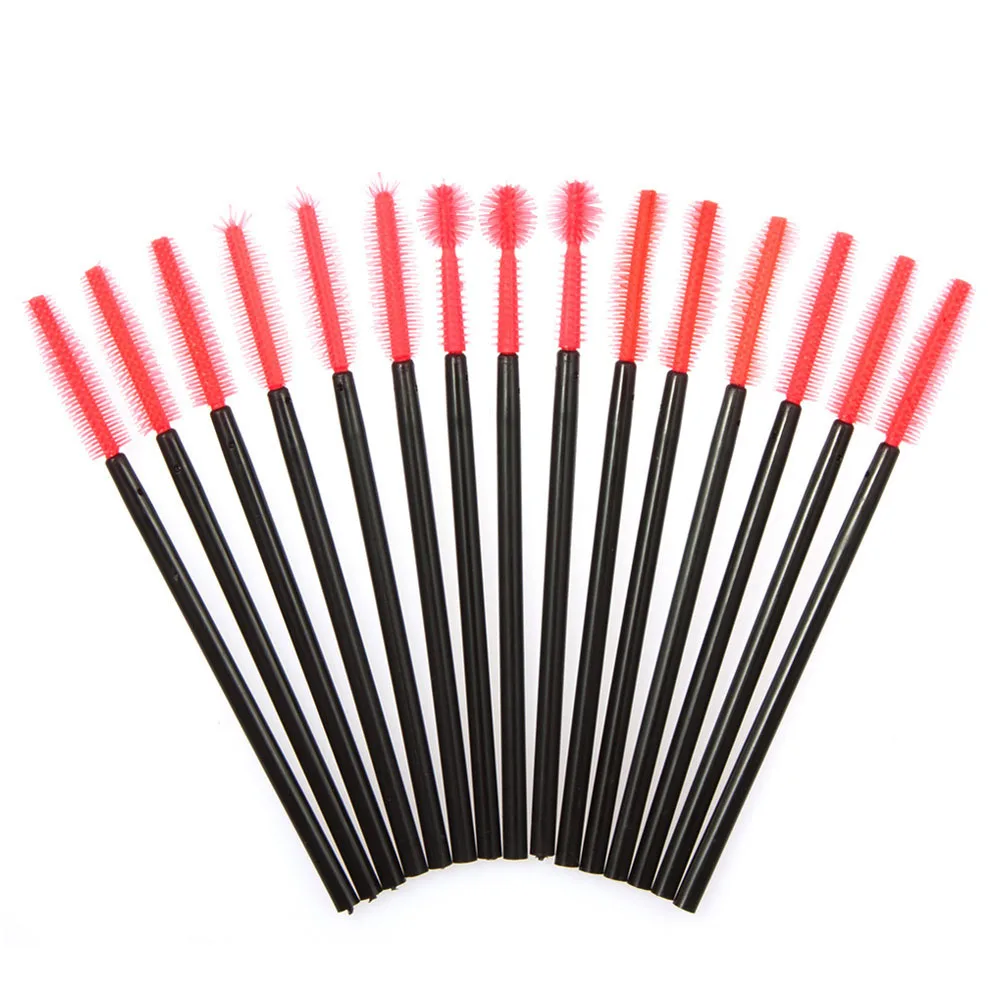 

2017 50/100 Pcs/Set Disposable Eyelash Brush Silicone Cosmetic Tool Mascara Applicator Eyelashes Comb Makeup Brushes