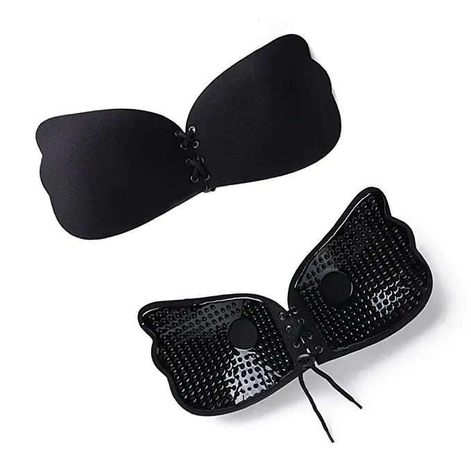 

2018 Sexy Front Closure Adhesive Bra Strapless Bra Sutia Silicone Stick On Push-Up Gel Backless