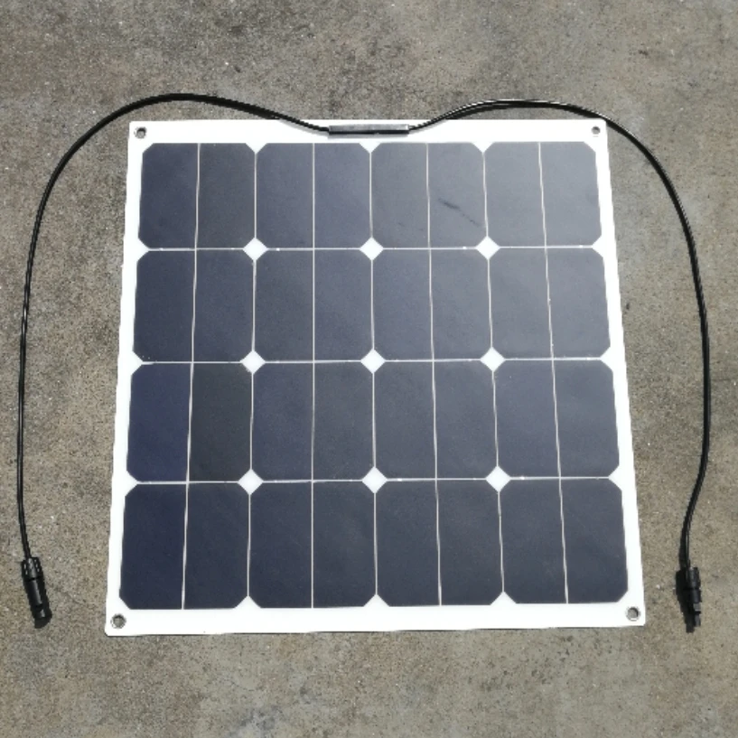 Workstar Sunpower 18 в 50 Вт гибкие модули солнечных панелей для рыбалки лодки автомобиля RV 12 В батарея Высокая Эффективность 50 Вт солнечное зарядное устройство