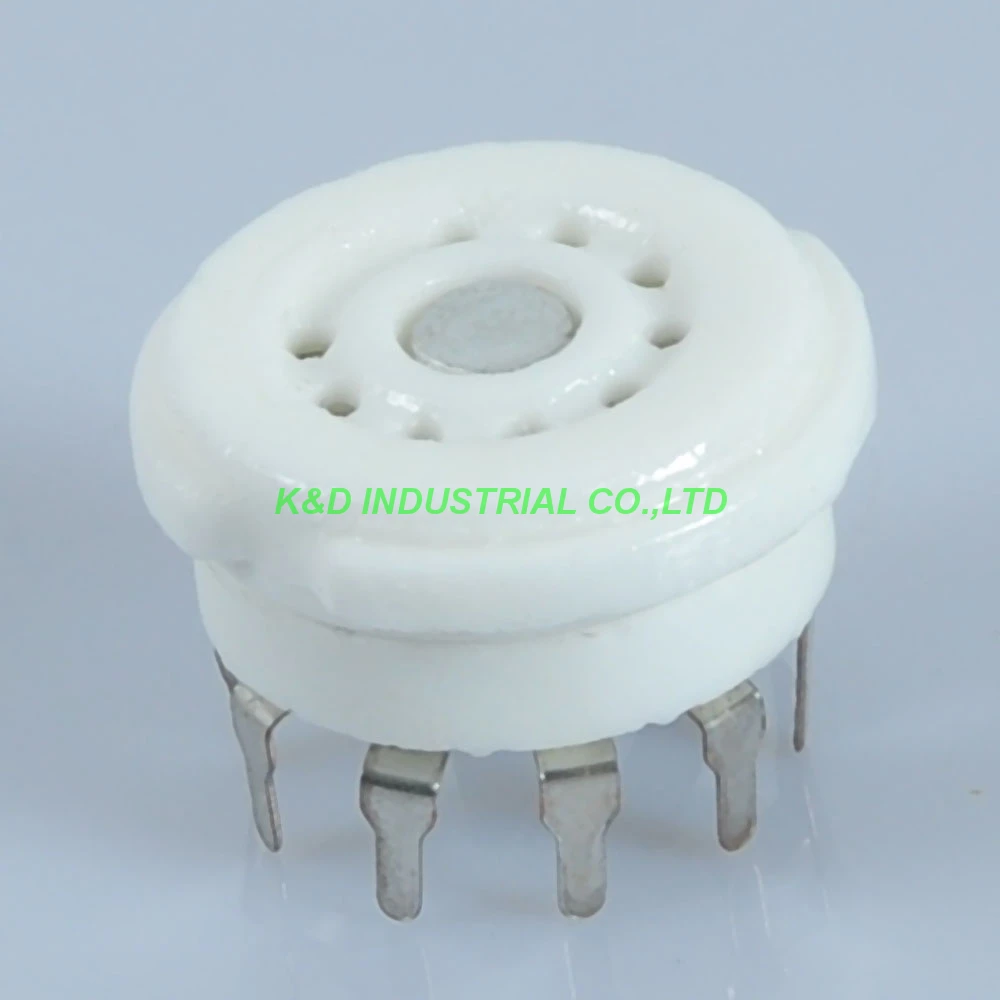 

5pcs 9pin B9A Ceramic Tube Socket for 5670 EL84 ECC82 12AX7 6922 ECC83 6DJ8 PCB