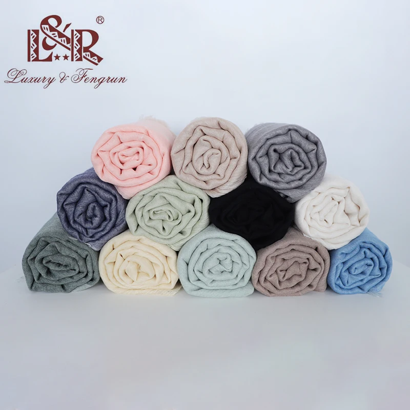 

2019 200*126cm Real Silk Women Chiffon Scarf Foulard Femme Solid Scarves Solid Crinkle Bubble Hijab Modal Female Shawl Bandana