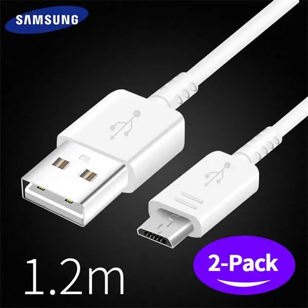 Samsung S6 S7edge 2A 1,2 m& 1,5 m Micro USB Android кабель для быстрой зарядки и передачи данных USB кабель Micro USB-kabel Note4 Note - Цвет: Two 1.2M cables