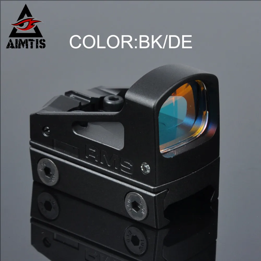 

AIMTIS Hunting Scopes RMS Reflex Mini Red Dot Sight With Vented Mount and Spacers For Glock Pistol 20mm Rail Mount