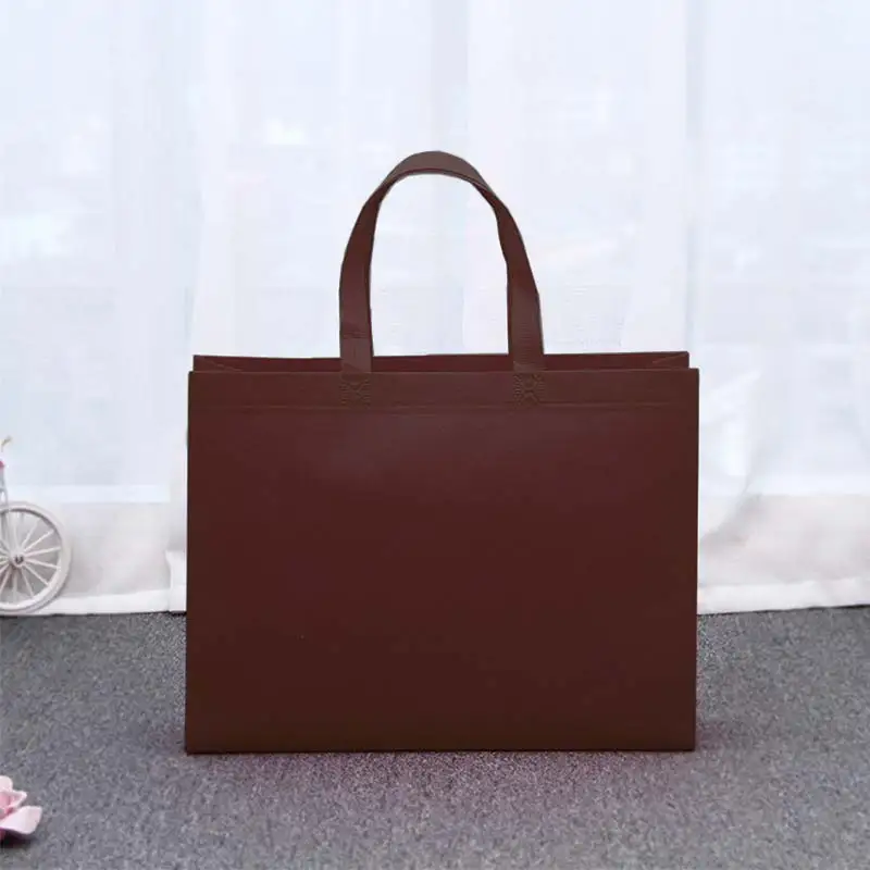 Модная 1 шт. складная сумка для покупок многоразовая большая эко унисекс тканевая Нетканая сумка через плечо сумка-тоут тканевая сумка - Цвет: Coffee